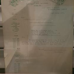 Player retention letter, 23 April 1953