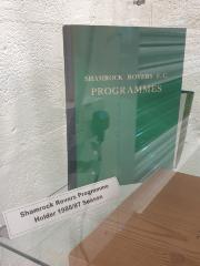 Programme booklet holder, 1986-87