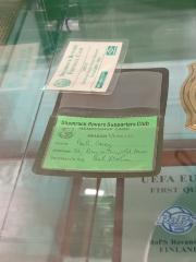 Shamrock Rovers Supporters Club membership card, 1991-92 (Paul Casey)