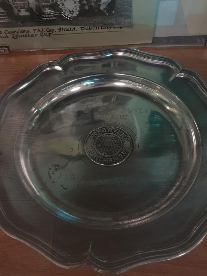 Silver dish, Shamrock Rovers v Bayern Munich