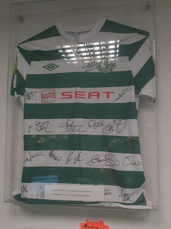 Jersey worn by Gary Twigg, Shamrock Rovers v Sligo Rovers, 26 October