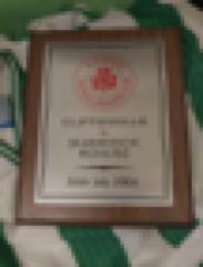Plaque, Cliftonville v Shamrock Rovers, 26 July 2001