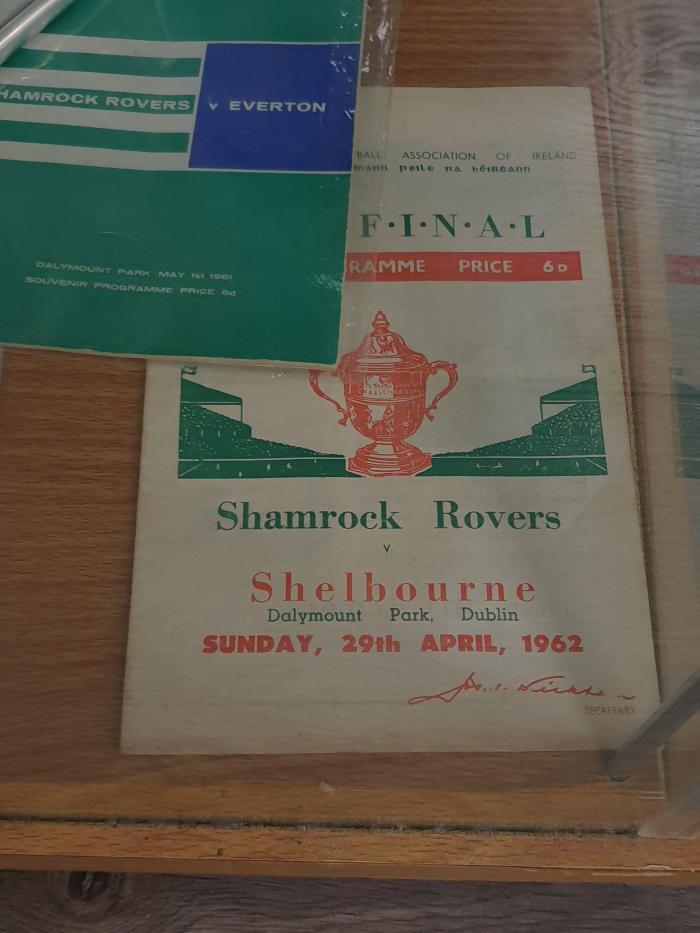 Programme, Shamrock Rovers v Shelbourne, cup final, 29 April 1962