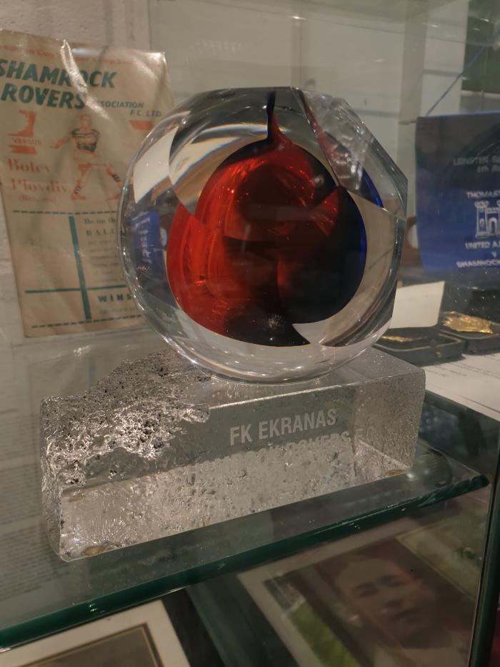 Glass trophy, FK Ekranas v Shamrock Rovers, 24 July 2012