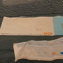 Match tickets, Bnei Yehuda v Shamrock Rovers and Juventus v Shamrock Rovers, 2010