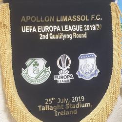 Pennant, Apollon Limassol v Shamrock Rovers, Europa League 2019/20 second qualifying round, 25 July 2019