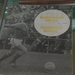 Programme, Manchester United v Shamrock Rovers, Dalymount Park, 7 November 1977