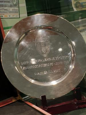 Silver dish, Shamrock Rovers v Juventus, Europa League 2010/11
