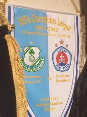 Pennant, Shamrock Rovers v Slovan Bratislava, Champions League 2021/22 first qualifying round second leg, 13 July 2021