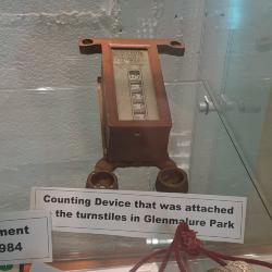 Turnstile counting device, Glenmalure Park