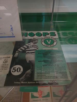 Programme, Shamrock Rovers v Linfield, European Champions Cup, 3 October 1984