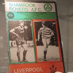 Programme, Shamrock Rovers v Liverpool, floodlight challenge match, 23 November 1982