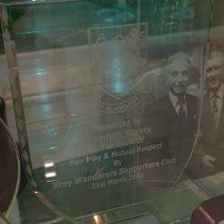 Glass trophy, presented in the spirit of fair play and mutual respect, 2008
