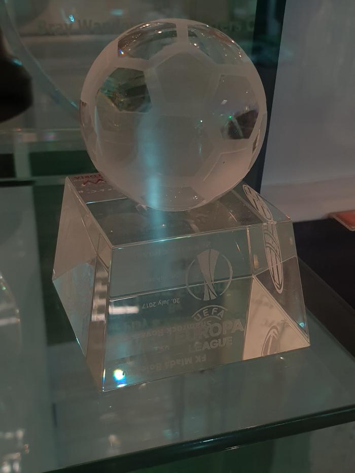 Glass trophy, Shamrock Rovers v Mlada Boleslav, Europa League, 2017
