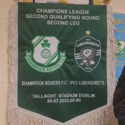 Pennant, Shamrock Rovers v PFC Ludogorets Razgrad, Champions League second qualifying round second leg, 26 July 2022