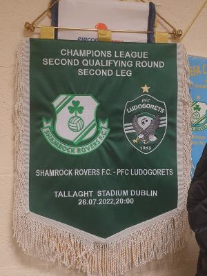Pennant, Shamrock Rovers v PFC Ludogorets Razgrad, Champions League second qualifying round second leg, 26 July 2022