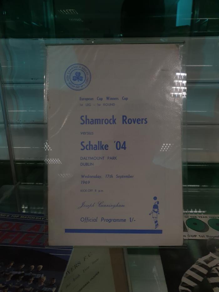 Programme, Shamrock Rovers v Schalke 04, Cup Winners' Cup, 17 September 1969