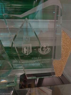 Glass trophy, Flora Tallinn v Shamrock Rovers, Champions League second qualifying round second leg, 19 July 2011