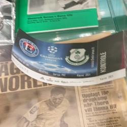 Match ticket, Ekranas v Shamrock Rovers, Champions League, 24 July 2012