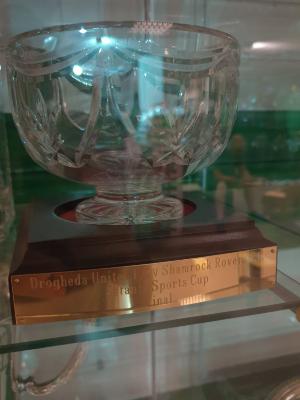Glass trophy, Drogheda United v Shamrock Rovers, Setanta Cup final, 2013