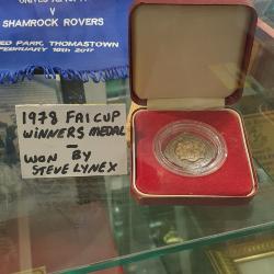 Medal, 1978 FAI Cup winners, won by Steve Lynex