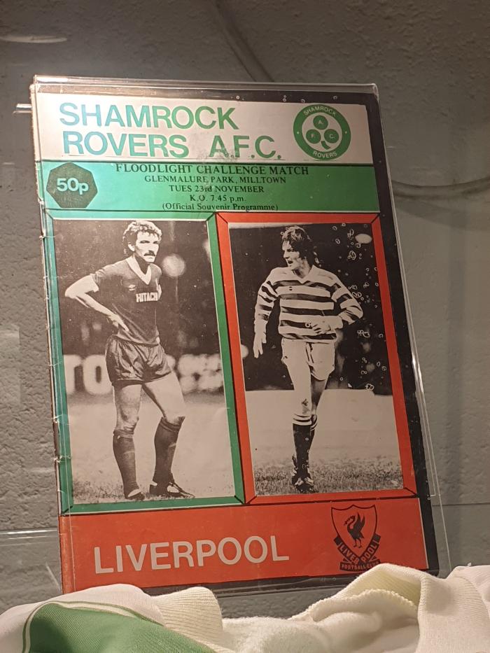 Programme, Shamrock Rovers v Liverpool, floodlight challenge match, 23 November 1982