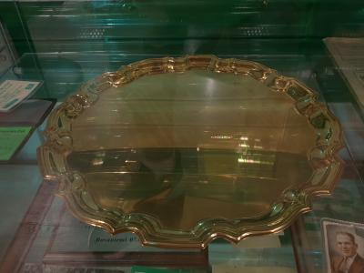 Silver dish, Shamrock Rovers v Luton Town, pre-season friendly, 1989