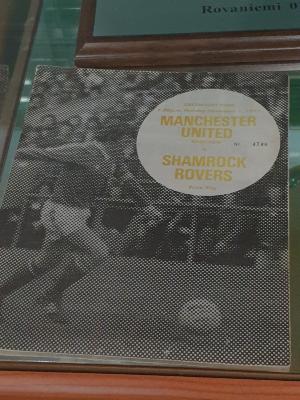 Programme, Manchester United v Shamrock Rovers, Dalymount Park, 7 November 1977