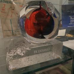 Glass trophy, FK Ekranas v Shamrock Rovers, 24 July 2012