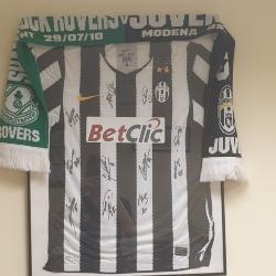 Jersey, Juventus, signed and framed, Juventus v Shamrock Rovers, Modena 2010
