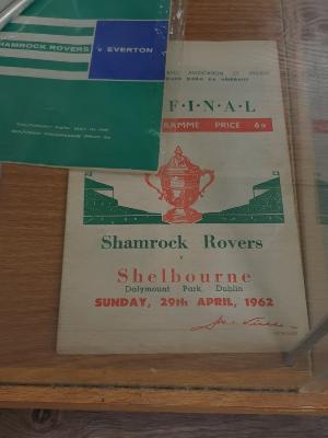 Programme, Shamrock Rovers v Shelbourne, cup final, 29 April 1962
