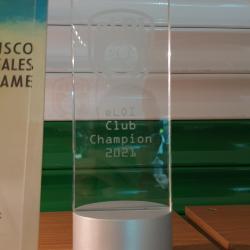 Glass trophy, eLOI Club Champion 2021