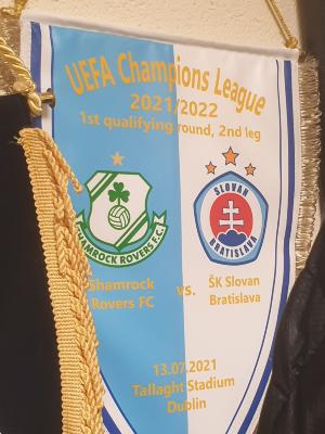 Pennant, Shamrock Rovers v Slovan Bratislava, Champions League 2021/22 first qualifying round second leg, 13 July 2021