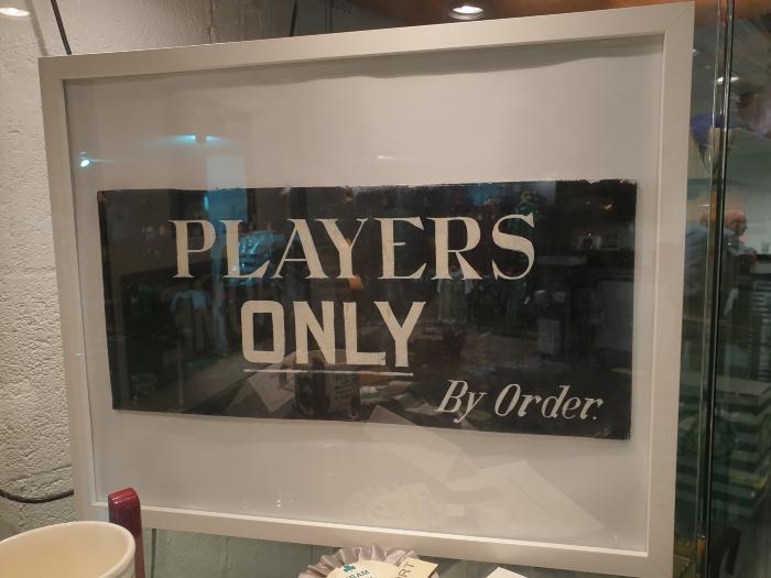 Sign, "Players Only By Order"