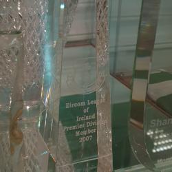 Glass trophy, eircom League of Ireland Premier Division member, 2007