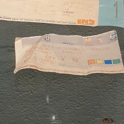 Match ticket, Juventus v Shamrock Rovers, Modena, 2010