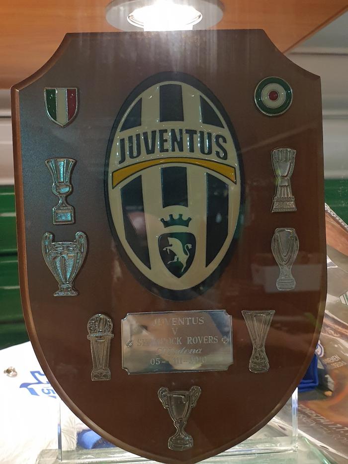 Plaque, Juventus v Shamrock Rovers, Modena, 2010