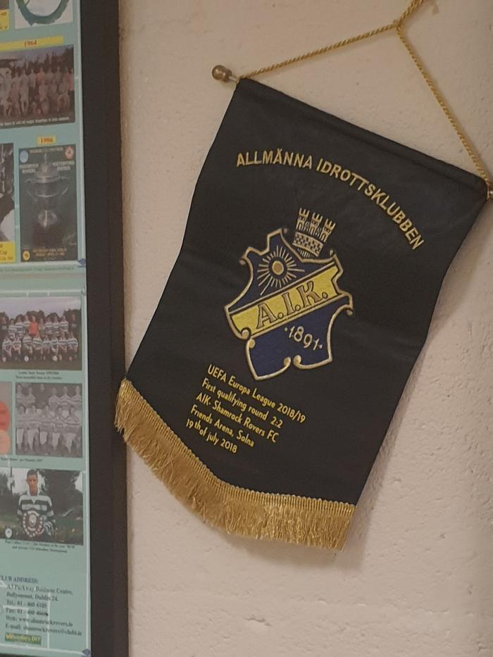 Pennant, AIK v Shamrock Rovers, Europa League 2018/19 first qualifying round