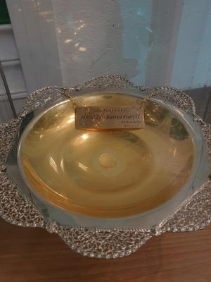 Silver dish, FK Partizan v Shamrock Rovers, Europa League play-off, 2011