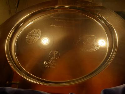 Silver dish, Mlada Boleslav v Shamrock Rovers, Europa League qualifier, 2017