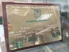 Plaque, National League of Ireland champions team sheet