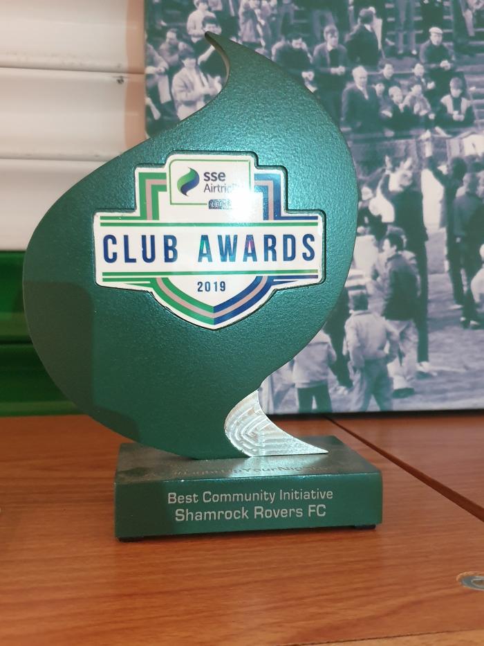 Trophy, Airtricity League Club Awards 2019, Best Community Initiative