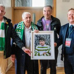 Paddy Mulligan with his framed photograph, 1 May 2026